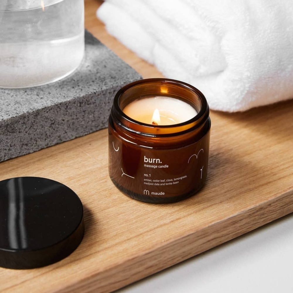 maude 2 oz. Burn no. 1 - Skin-Softening Massage Candle
